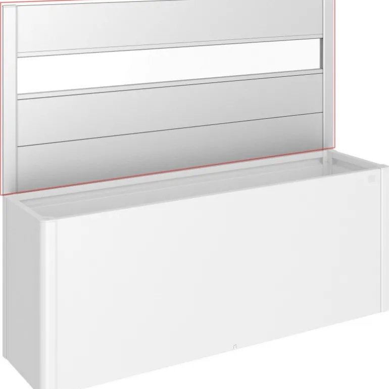 Frangivista con Elemento Vetro per Fioriera BELVEDERE in Metallo Biohort