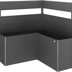 Frangivista con Elemento Vetro per Fioriera BELVEDERE L in Metallo Biohort