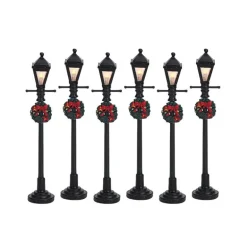 Gas Lantern Street Lamp Set of 6 Cod. 64499
