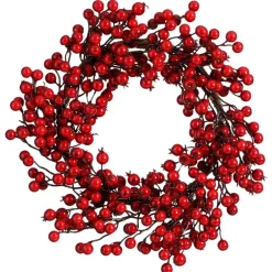 Ghirlanda con Bacche Rosse 40 cm