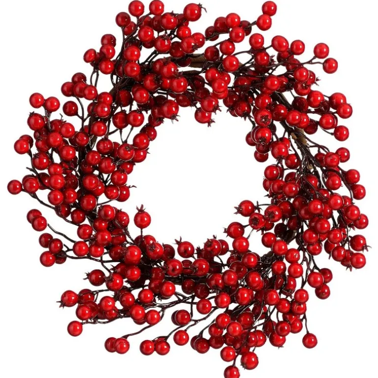 Ghirlanda con Bacche Rosse 40 cm