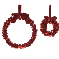 Ghirlanda Rossa da appendere Large 29 cm. Pezzo Singolo