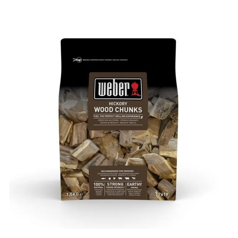 Grandi pezzi di Legna per Affumicatura - Hickory Weber Cod. 17619