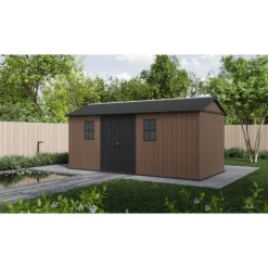 Keter Casetta da Giardino in Resina NEWTON PLUS 7517 - Doppia Scelta di Montaggio
