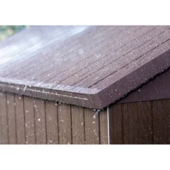 Keter Casetta da Giardino in Resina DARWIN 6x8 Wood con Finestre Frontali