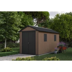 Keter Casetta da Giardino in Resina NEWTON PLUS 7513 - Doppia Scelta di Montaggio