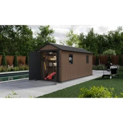 Keter Casetta da Giardino in Resina NEWTON PLUS 1575 - Doppia Scelta di Montaggio