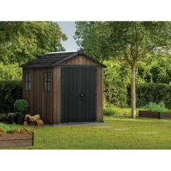 Keter Casetta da Giardino in Resina SIGNATURE APEX 775 NOCE - Doppia scelta di montaggio