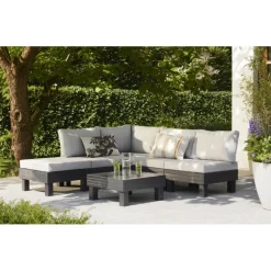 Keter Set Lounge Modulare ELEMENTS Grafite