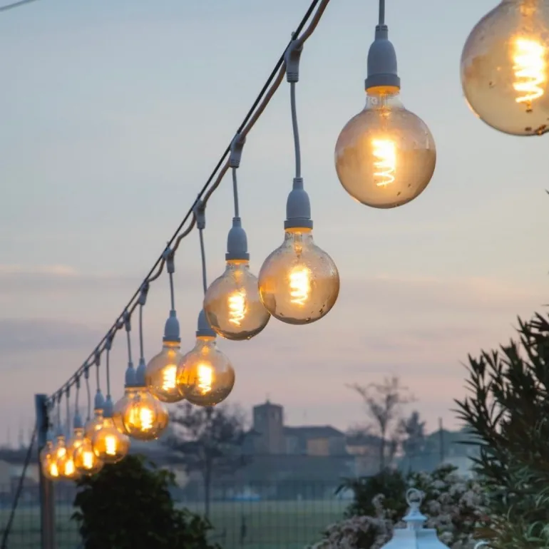 Lampadina E27 Vintage Retro' Ø 64 Bianco Caldo 4W a Spirale