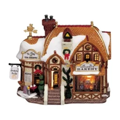 Lemax Starter Pack con Neve in Omaggio - Devaney's Bakery, Tannenbaum Christmas Shoppe, Lucy's Chocolate Shop