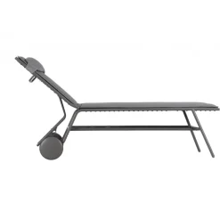 Lettino MIAMI HIGH BEC LaFuma LFM5174 Silver