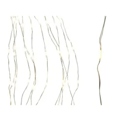 Luci per albero di Natale da 210 cm Argento/ Bianco dim 210 cm-672L