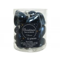 Mini cuori in vetro da appendere. Set di 12