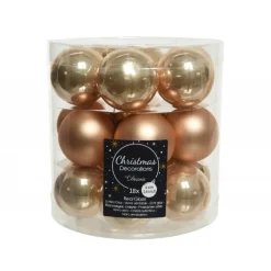 Mini palline in vetro da appendere. Set di 18