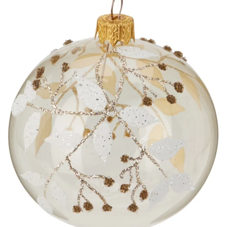 Palla di Natale in Vetro 80 Mm. Pezzo Singolo