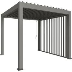 Parete Laterale a Lamelle per Pergola in Metallo Biohort