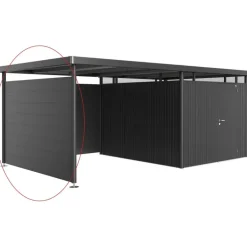 Parete Laterale per Tettoia Laterale per Casetta in Metallo HIGHLINE Biohort