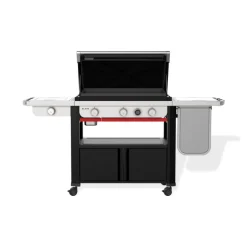 Piastra Weber a Gas Slate GPSB 76 cm Premium Con Fornello Laterale Black Cod. 1500247