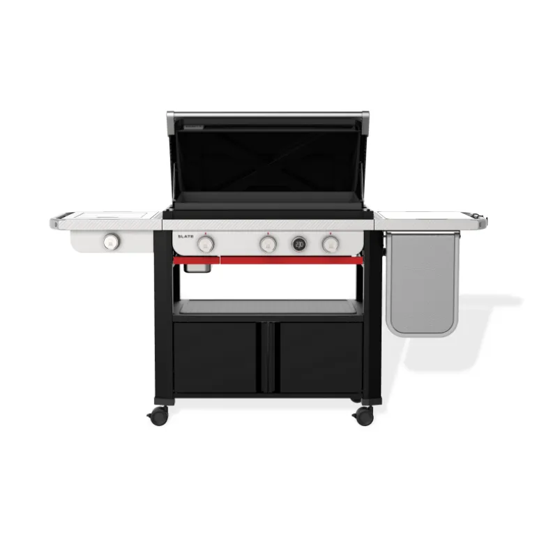 Piastra Weber a Gas Slate GPSB 76 cm Premium Con Fornello Laterale Black Cod. 1500247