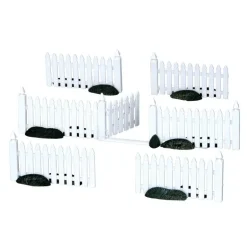 Plastic Picket Fence Set of 7 Cod. 14388