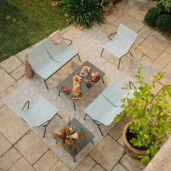 Poltrona Bassa imbottita VENCE LaFuma LFM5274 Mistral/Titane