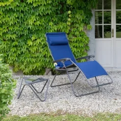 Poltrona Relax Imbottita RSX CLIP XL PADDED LaFuma LFM5334 Denim/Titane