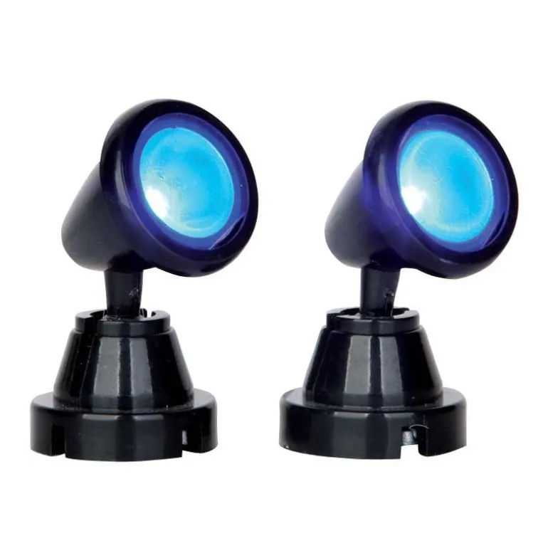 Round Spot Light Blue Set of 2 B/O 4.5V Cod. 54945