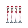 Santa Hat Street Lamp Set of 4 B/O 4.5V Cod. 64472