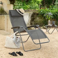 Sedia Poltrona Reclinabile Sdraio RSXA CLIP LaFuma LFM2055 Graphite