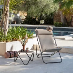 Sedia Sdraio MAXI TRANSAT PLUS BeComfort LaFuma LFM5175 Moka