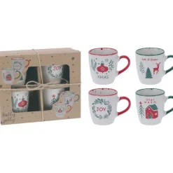 Set 4 Tazze di Natale
