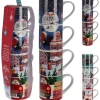 Set 4 Tazze Natale New Bone 265 ml. Pezzo Singolo