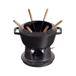 Set Fonduta Gourmet 18 cm Nero in Ghisa