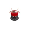 Set Fonduta Gourmet 16 cm Rosso in Ghisa