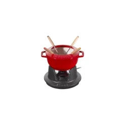 Set Fonduta Gourmet 16 cm Rosso in Ghisa
