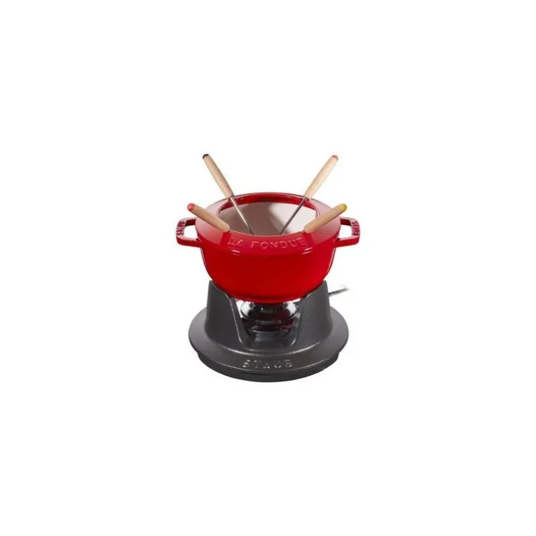 Set Fonduta Gourmet 16 cm Rosso in Ghisa