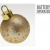 Sfera di Vetro con Led 15 Cm - Oro