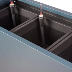 Sistema di Irrigazione Automatica per Fioriera Alta in Metallo Herstera 100x25x80 cm