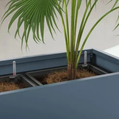 Sistema di Irrigazione Automatica per Fioriera Alta in Metallo Herstera 100x25x80 cm