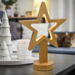 Stella con Base H25cm LED BIANCO CALDO