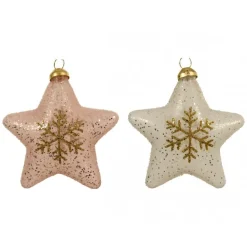 Stella con Glitter. Pezzo Singolo