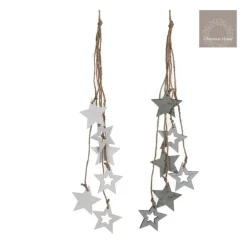 Stelline ornamentali da appendere Bianche o Argento