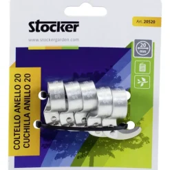 Stocker Coltello ad anello in alluminio 22 mm 5 pezzi in blister