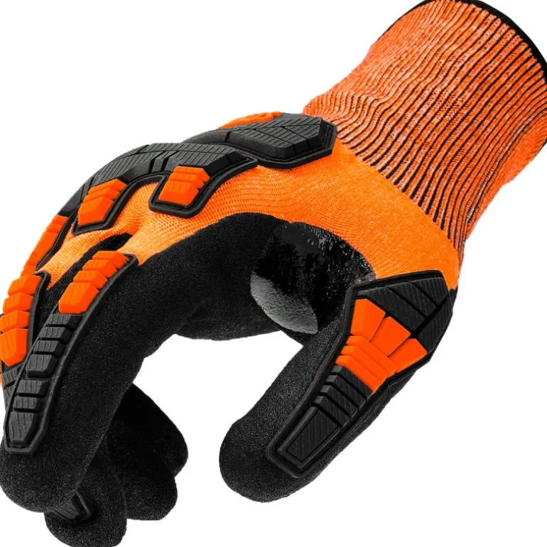 Stocker Guanti antitaglio per forbici 8/S arancione, in nitrile