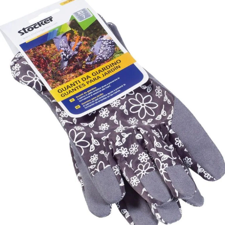 Stocker Guanti da giardino mis 7/XS grigio