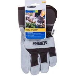Stocker Guanti da lavoro in pelle misura 10/L