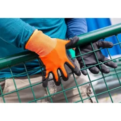 Stocker Guanti da Lavoro Ultra Fini in nitrile 9/M Arancione