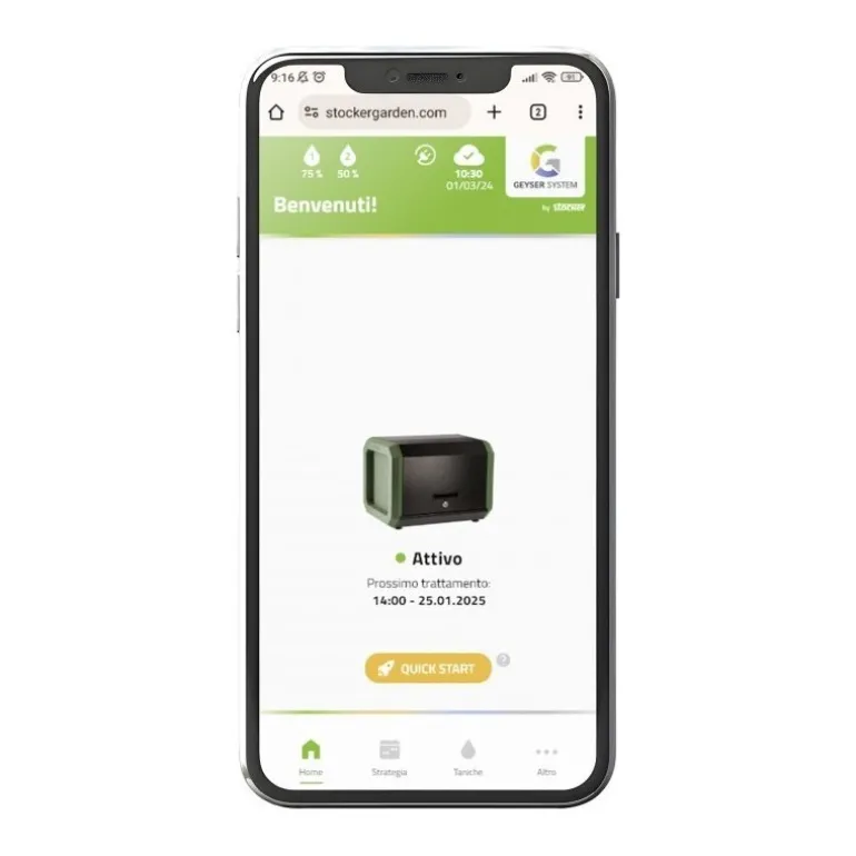 Stocker KIT Completo Geyser Pro Lite Sistema Professionale Antizanzare Automatico fino a 650 mq