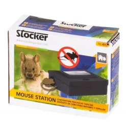 Stocker Mouse Station Contenitore esche topicide 12,5 x 9,5 x h4 cm